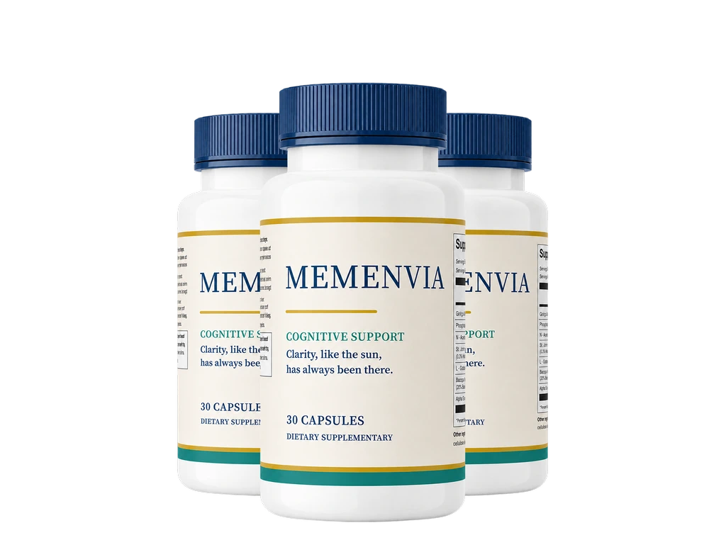 Three MEMENVIA bottles
