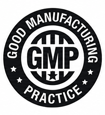 GMP seal in black